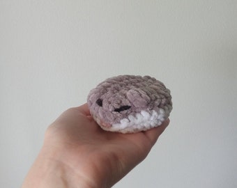 Flat Sleeping Dwarf Hamster Crochet Plush