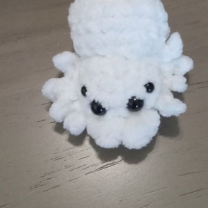 Adorable Albino Spider Plush, Handmade Crochet Halloween Decor - Etsy