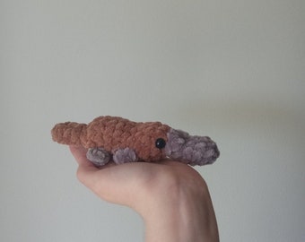 Crochet Platypus Plushie: Handmade Stuffed Animal Gift