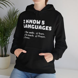 Saint Gavrilia 5 Languages Unisex Heavy Blend™ Hooded Sweatshirt