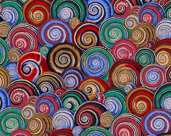 Last 32"   Spiral Shells in dark by Philip Jacobs