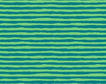 2 yds. Comb Stripe in teal by Brandon Mably
