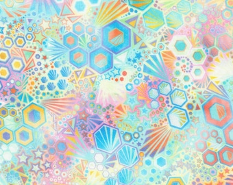 Phantasma digital print by Robert Kaufman  in "Pastel" - BTY