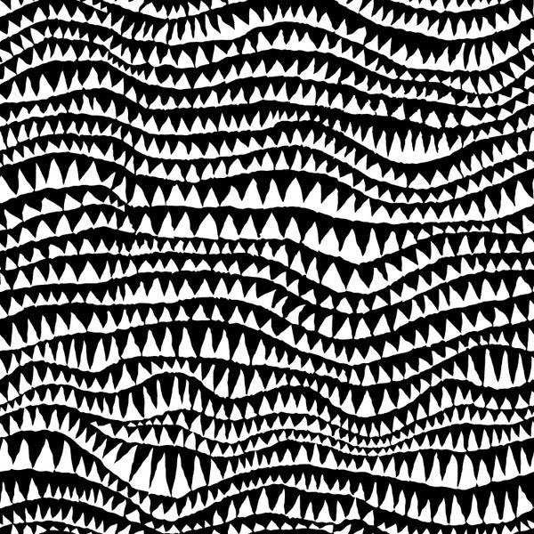 2 yds. Sharks Teeth in black by Brandon Mably - restocked