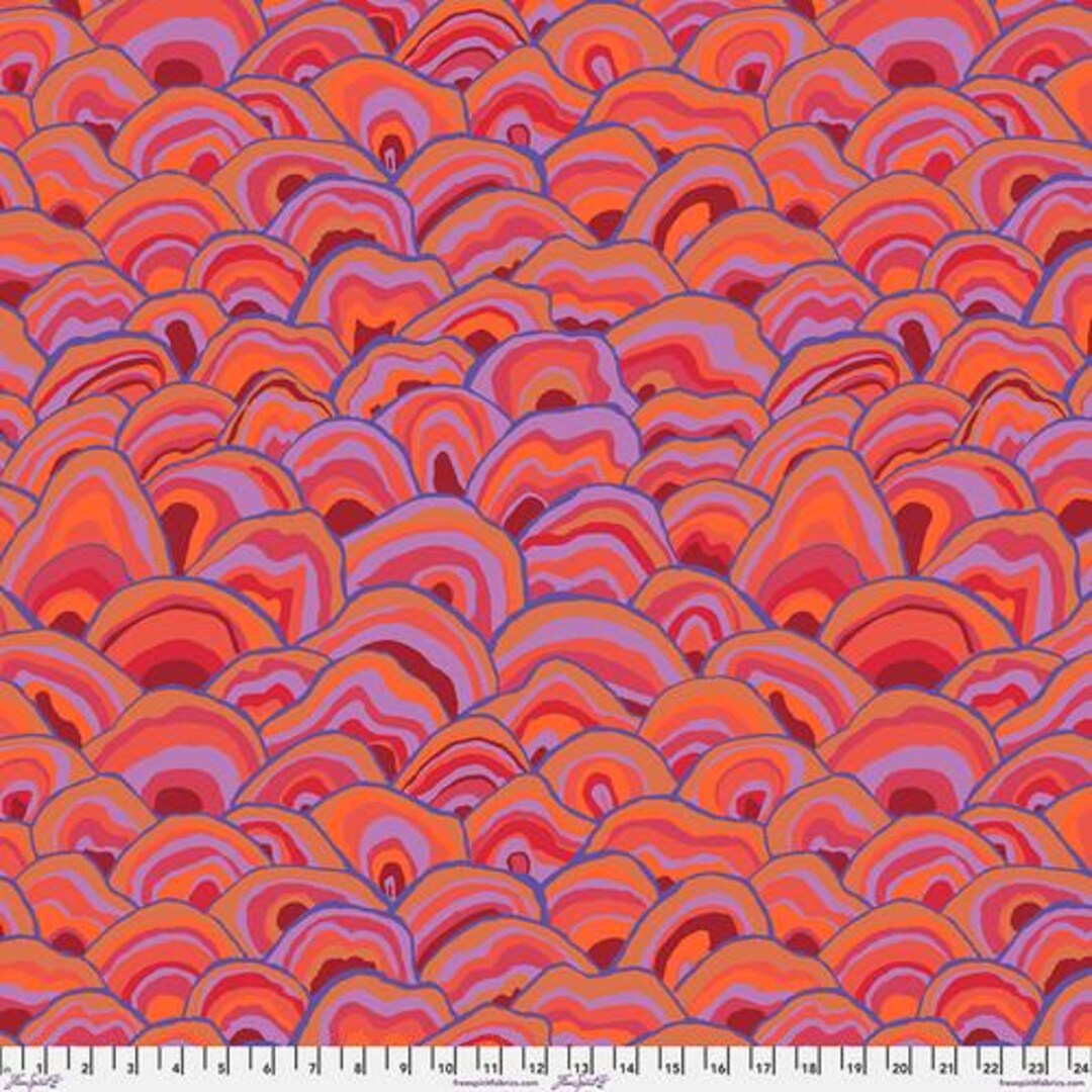 2 Yds. Wobble in Red by Brandon Mably - Etsy