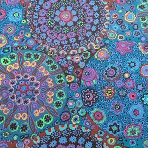 2 yds.  Millefiore in Blue by Kaffe Fassett