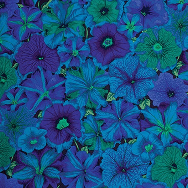 Last 2 yds 15".  Petunias in Blue by Philip Jacobs