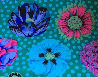 2 yds.  Big Blooms in Emerald from the Kaffe Fassett Collection