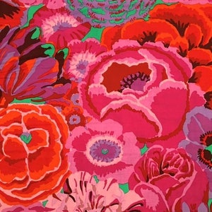 2 yds  Bekah in magenta by Kaffe Fassett - restocked