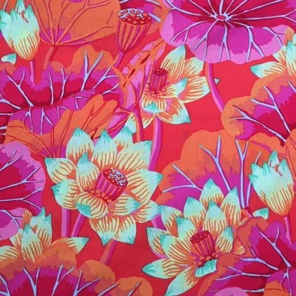 2 yds. Lake Blossom in Magenta by Kaffe Fassett - restocked