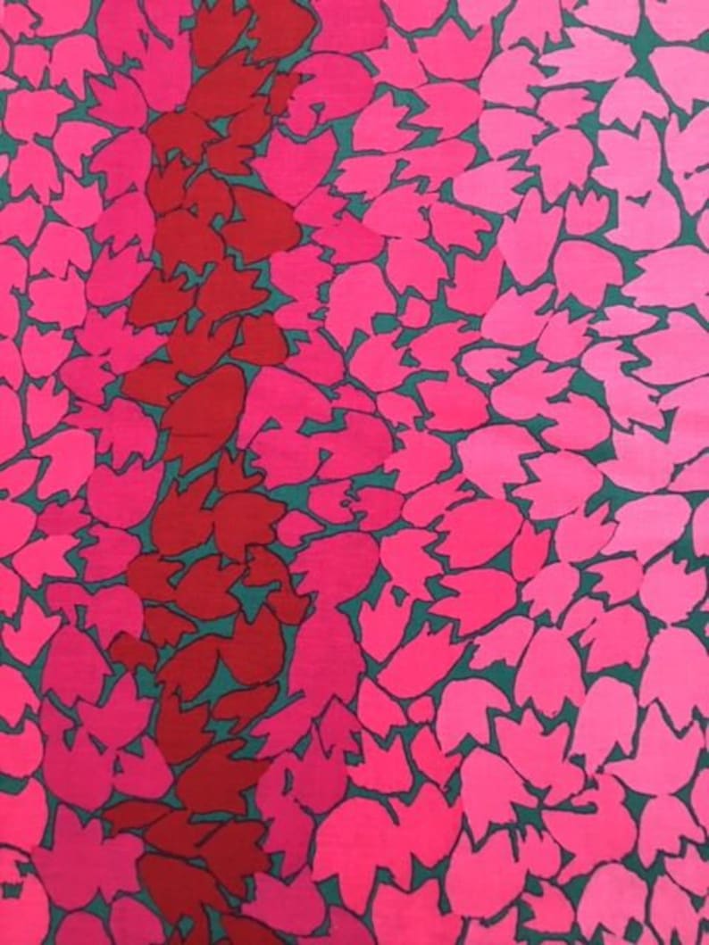 2 yds Ombre Leaves in pink by Kaffe Fassett new for 2020