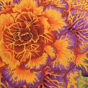 2 yds.  Brassica in orange by Philip Jacobs - restocked