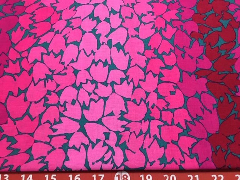 2 yds Ombre Leaves in pink by Kaffe Fassett new for 2020