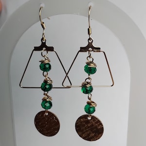 Glass bead earrings