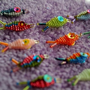 Weird fishes stitch marker/progress keeper
