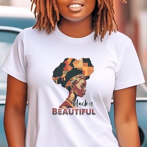 Black is Beautiful Shirt, Black Power Shirt, Black Pride Shirt, Black Female Shirt, Gift for Black Woman, Black Unity Shirt, Black Culture