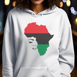 Mother Africa Hoodie Afrocentric Heritage Pride Apparel