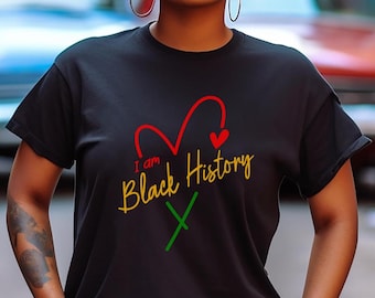 I Am Black History T-Shirt, Unisex Graphic Tee