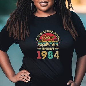 Vintage 1984 Birthday Shirt: Unisex Bella Canvas Tee