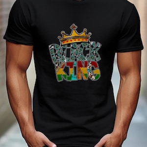 Black King Shirt | Melanin Strong Black Man Tee | Dope Royal Crewneck