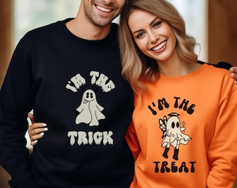 Sudadera de Halloween a juego: disfraz de pareja para pedir dulces