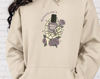 Morally Gray Bookish Hoodie: Dark Romance Reader Sweatshirt