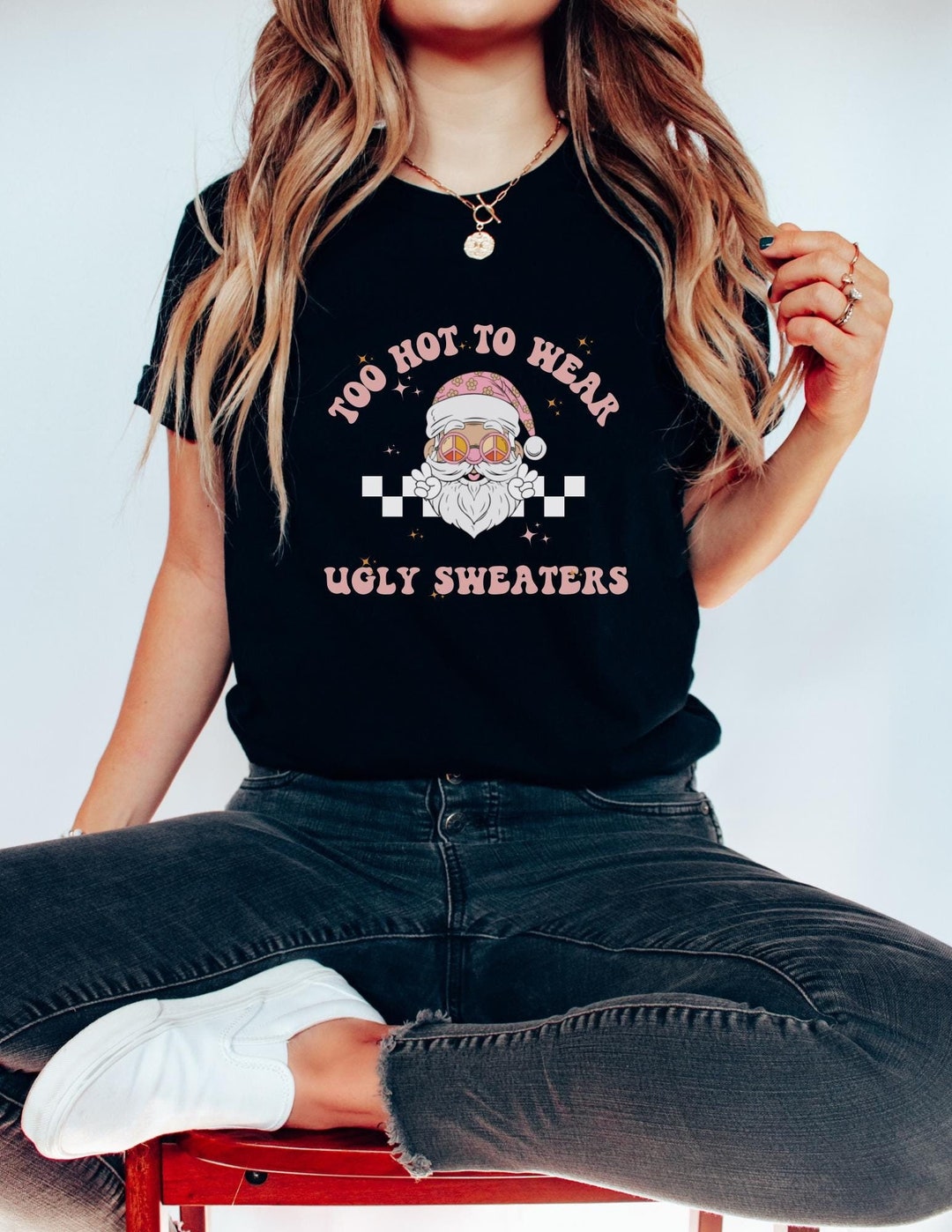 Santas little helper / Het hulpje van de Kerstman Kerst t-shirt - zwart
