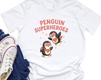 Penguin Superhero T-Shirt
