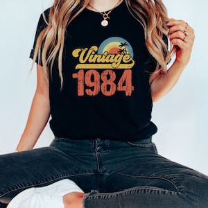 Vintage 1984 40th Birthday Shirt - Unisex Bella Canvas Tee