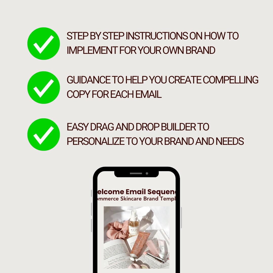 Email Sequence Template for Skincare Brands Drag