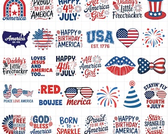 Paquete de archivos SVG del 250 aniversario de EE. UU. – Diseños patrióticos para el 4 de julio (Descarga digital)