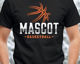 Mascota de baloncesto SVG PNG: Diseño de camiseta del equipo (Descarga digital)