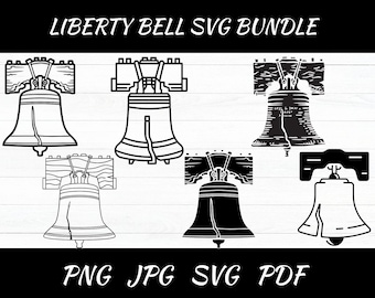 Liberty Bell SVG: Vector Silhouette, Cricut Cut File (PNG, JPG)
