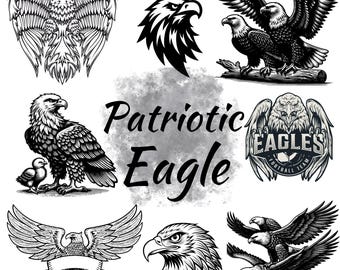 American Eagle SVG Bundle: Patriotic 4th of July Designs