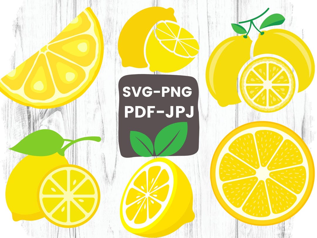 Free Lemon Raspberry Svg Lemon SVG Cut Files: Summer Fruit Clipart (PDF) - Etsy