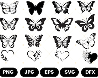 Butterfly SVG Bundle: Layered Files for Cricut & Silhouette