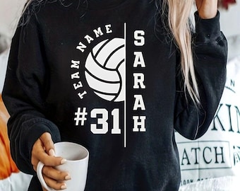 Personalized Volleyball Team SVG Template: Custom Shirt Cut File