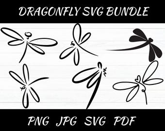 Dragonfly Svg, Png, Jpg, Pdf, Instant Download, Digital Download ...