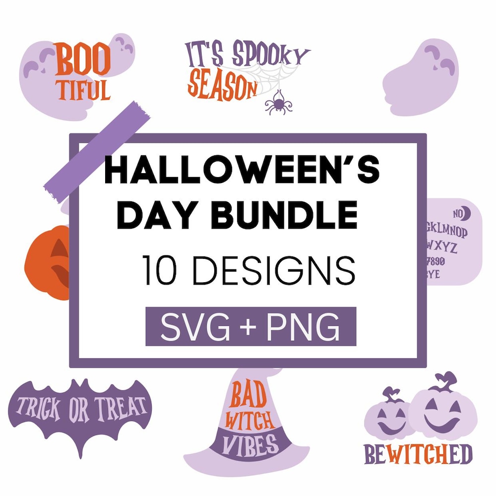 Halloween Bundle Svg / 10+ Halloween Svgs / Halloween Svg Bundle / Halloween Png Bundle / Halloween Clipart / Halloween Svg