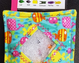 I Spy Bag - SEWN Word List and Detachable PICTURE List - Ocean Adventures