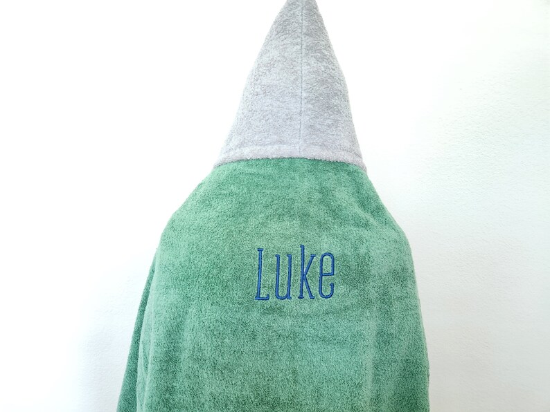 Kids Hooded Towels Hedgehog, Child's Gift, Toddler Towel, Birthday Gift, Baby Shower, Beach Towel, Pool Towel, Personalized gift, Handmade image 2