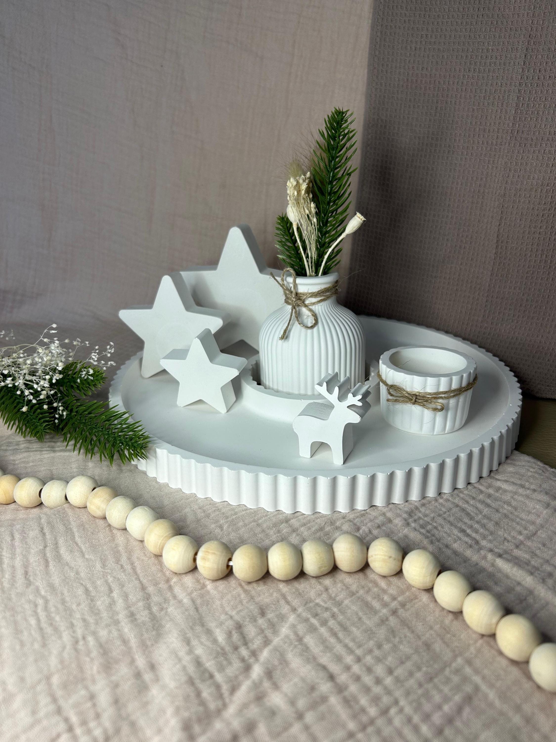 Dekotablett winter weihnachten