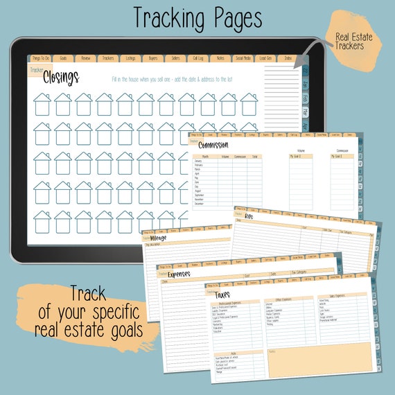 real-estate-digital-planner-ninja-realtor-calendar-etsy