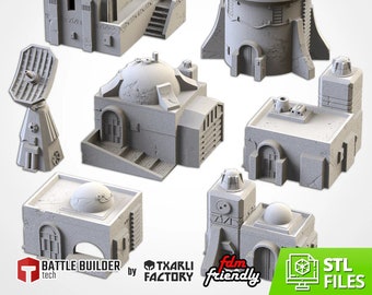 Desert Buildings - Choose One from 6 Buildings or Satellite | Txarli Factory