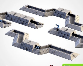 War Trenches - Choose from Trench A, Trench B, Trench C, Trench D, or Full Set | Txarli Factory