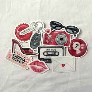 Paquete de pegatinas The Downtown Girl (10 unidades) // Pegatinas de vinilo brillantes e impermeables