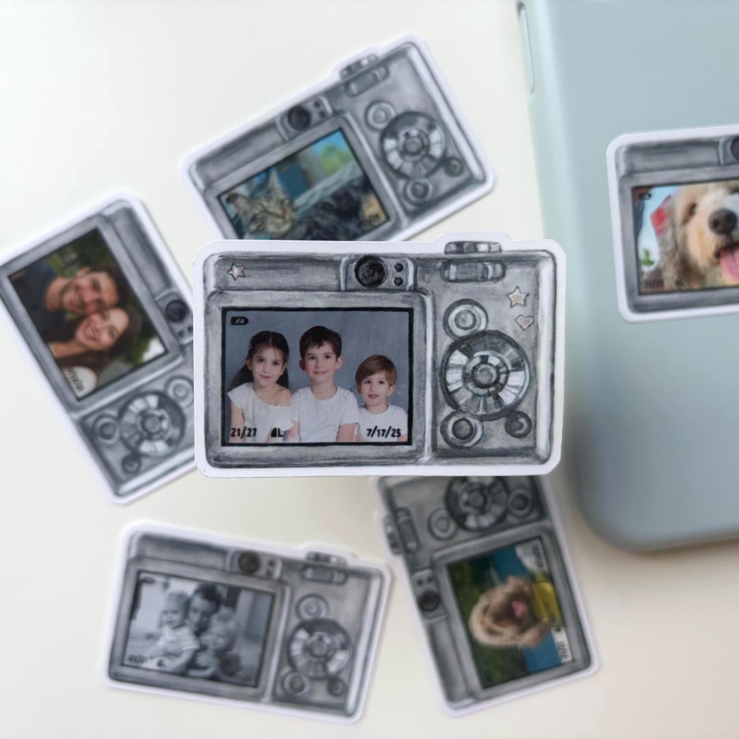 2pcs Custom Photo Camera Sticker - Etsy