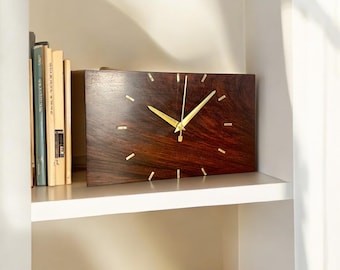 Handmade Exotic Cocobolo Hardwood Clock