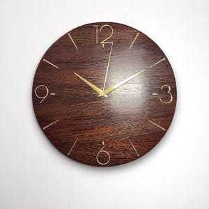 Exotic African Hardwood Clock - Handmade