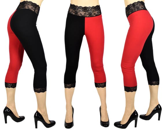 plus size red capris